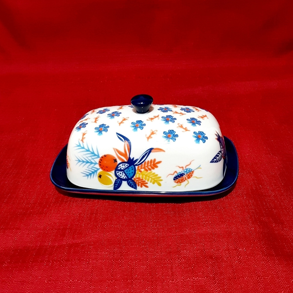 NW POTTER'S STUDIO Butter Dish W/Cover 7" In x 4.5
